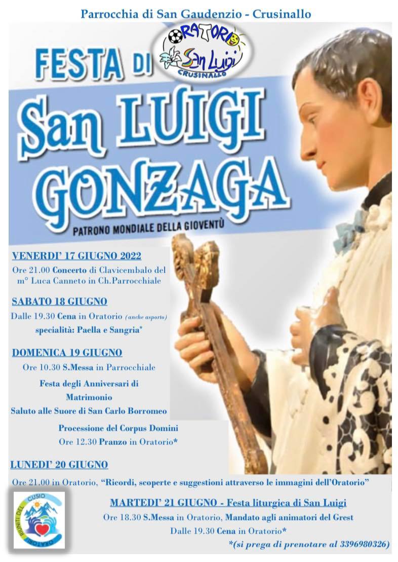 Festa di San Luigi-Crusinallo 2022